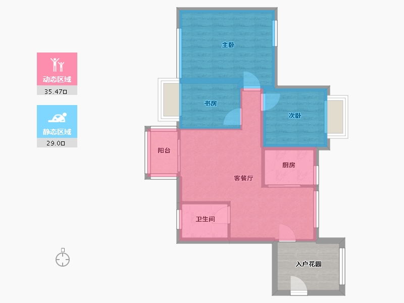 广东省-深圳市-翠枫豪园-63.69-户型库-动静分区