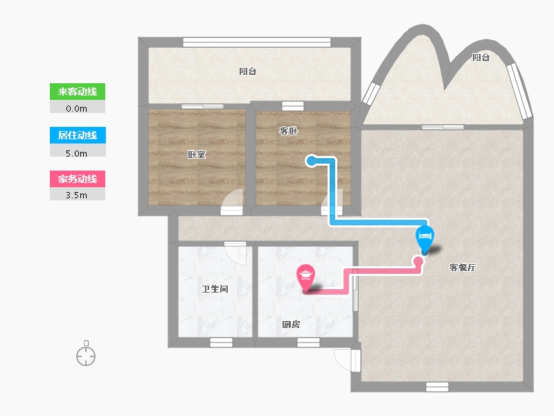 广东省-深圳市-风临洲-60.80-户型库-动静线