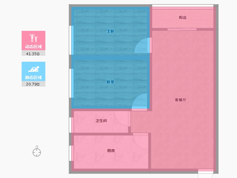 广东省-深圳市-新鹏苑-55.13-户型库-动静分区