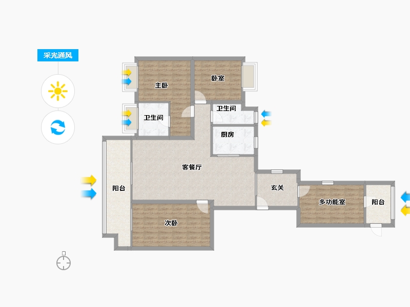 广东省-深圳市-华丰前海湾(一期)-121.19-户型库-采光通风