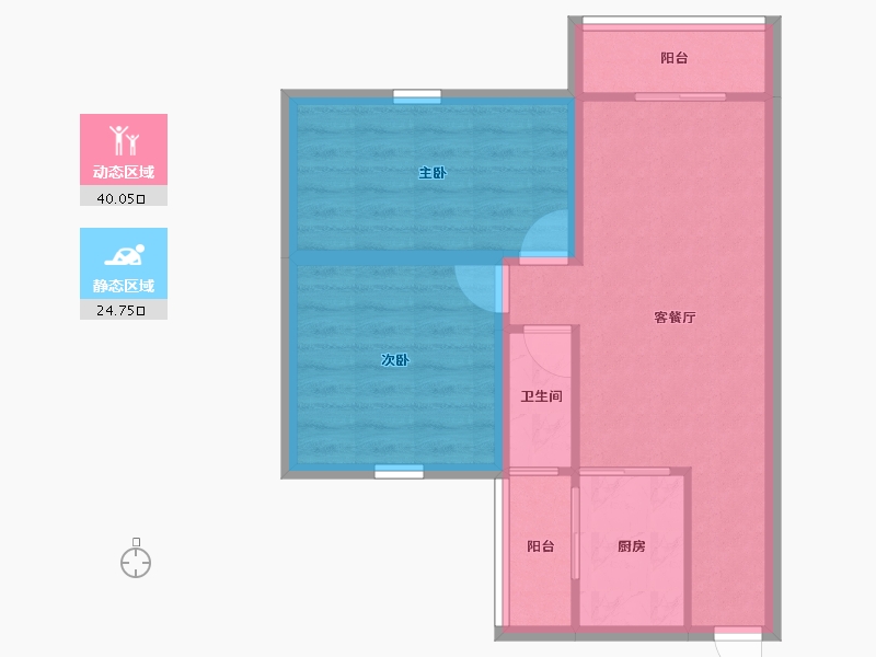 广东省-深圳市-嘉华花园西区-57.54-户型库-动静分区