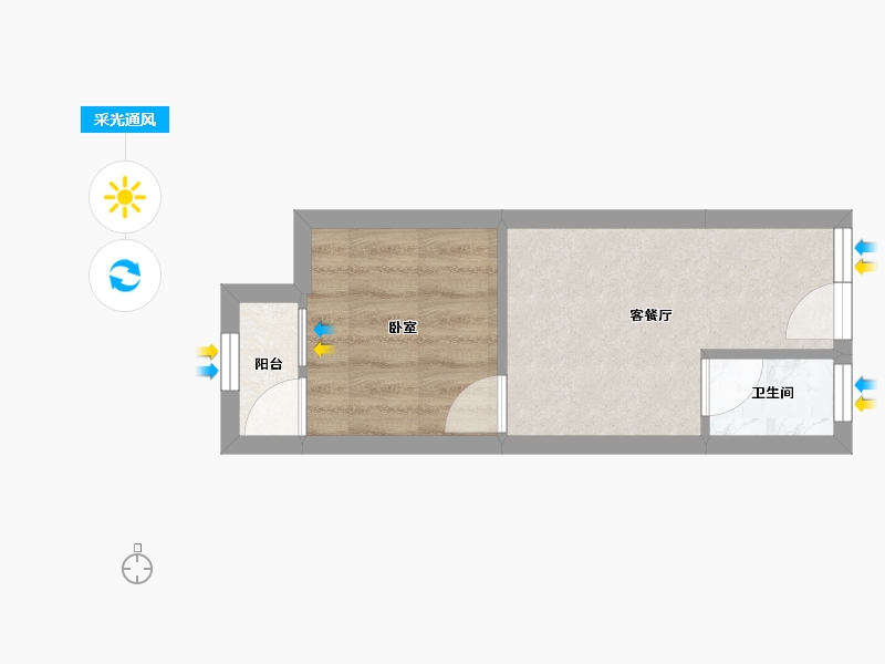 广东省-深圳市-裕安花园(宝安)-22.04-户型库-采光通风