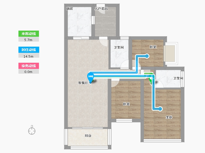 广东省-深圳市-宏发君域-63.19-户型库-动静线