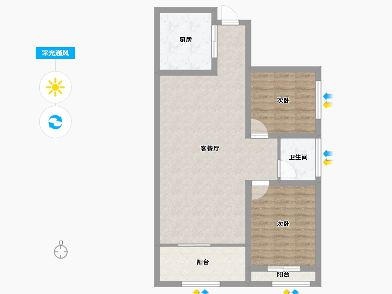 广东省-深圳市-金亨利都荟首府-73.57-户型库-采光通风