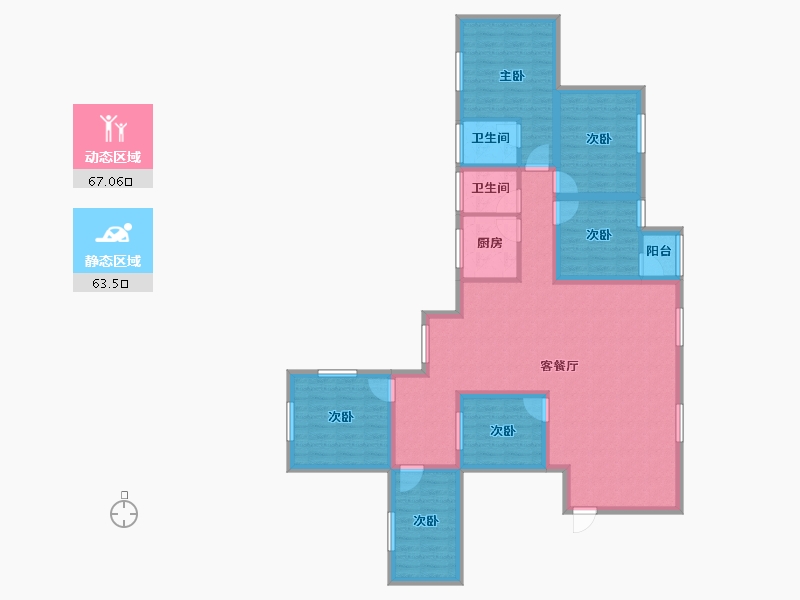 广东省-深圳市-圣源华庭-116.01-户型库-动静分区