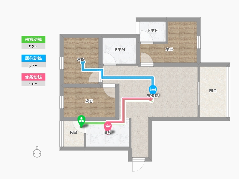 广东省-深圳市-中海怡瑞山居-60.50-户型库-动静线