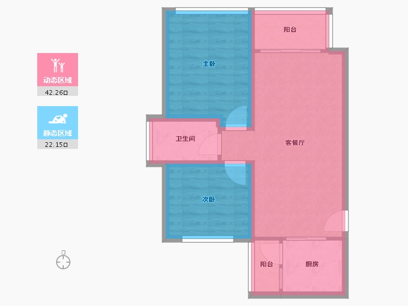 广东省-深圳市-佳华领汇广场-57.13-户型库-动静分区