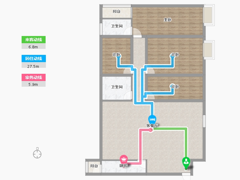 广东省-深圳市-东江豪苑-135.60-户型库-动静线