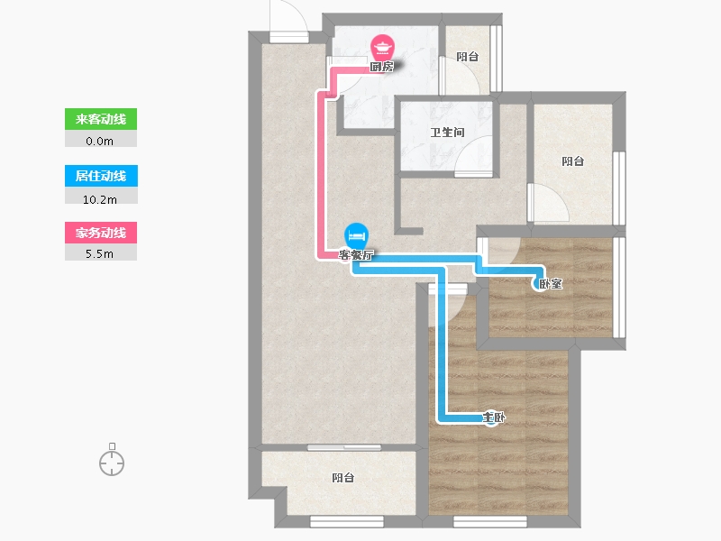 广东省-深圳市-宏发世纪城二期-59.16-户型库-动静线