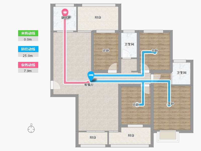 广东省-深圳市-保利上城-111.35-户型库-动静线