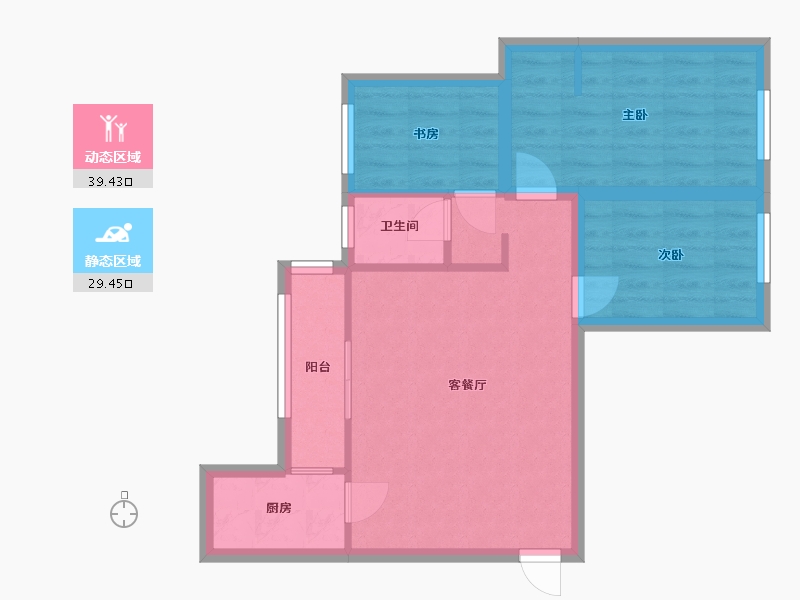 广东省-深圳市-宏发君域-61.16-户型库-动静分区