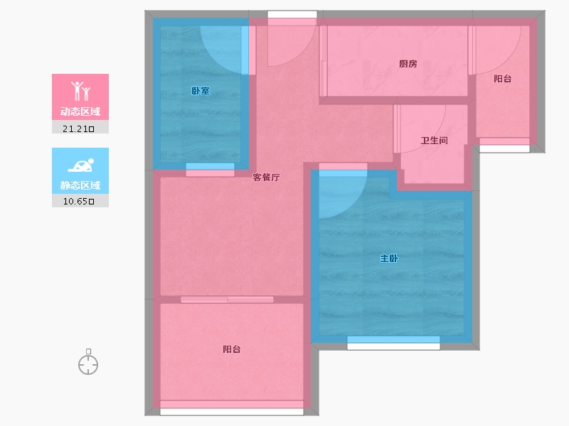 广东省-深圳市-凤凰雅居-26.77-户型库-动静分区