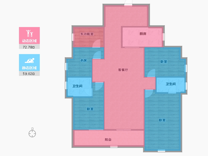 广东省-深圳市-万科公园里-120.86-户型库-动静分区