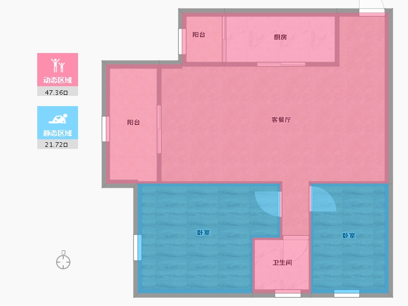 广东省-深圳市-菁英趣庭-62.87-户型库-动静分区