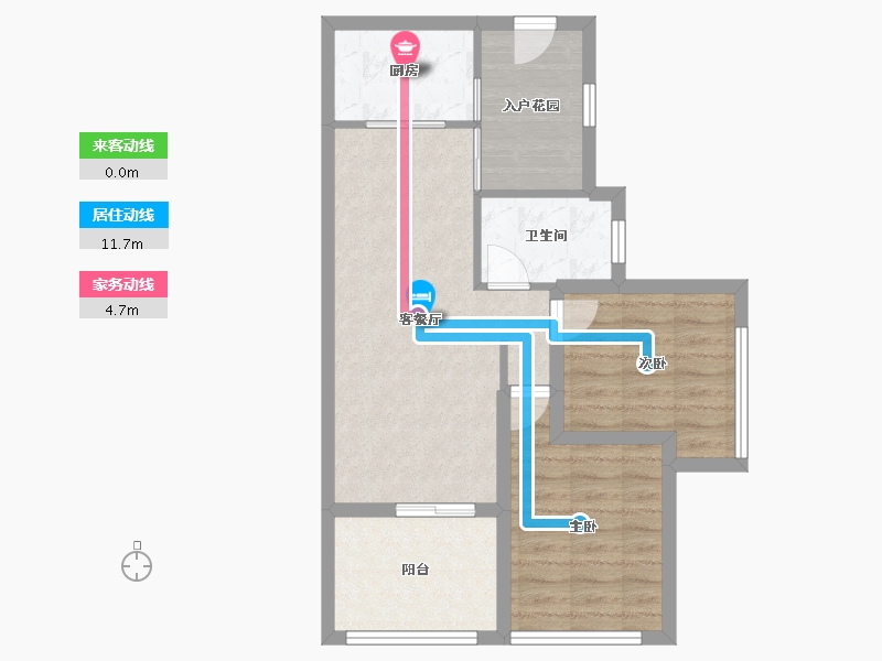 广东省-深圳市-凤凰花苑-63.81-户型库-动静线