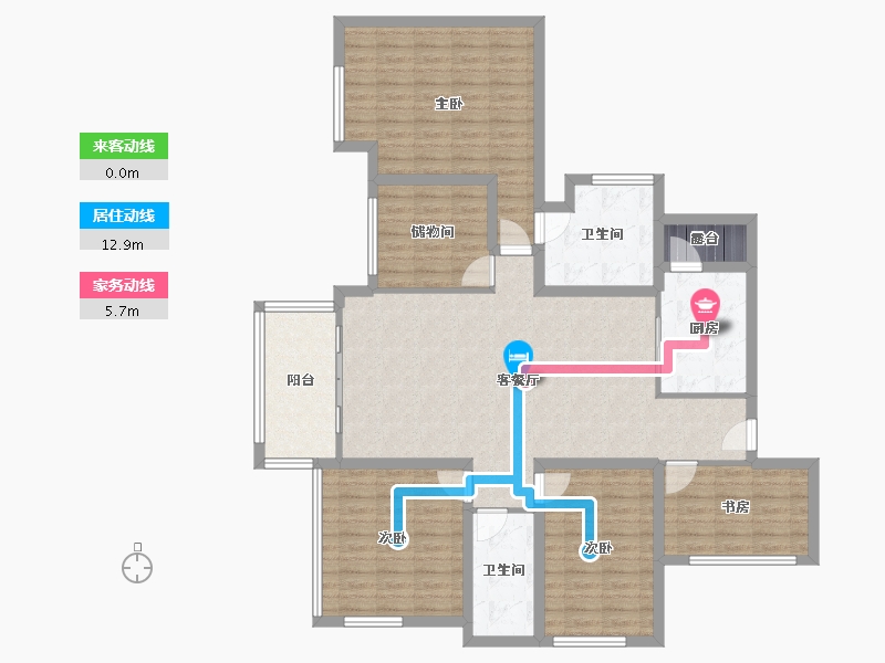 广东省-深圳市-星河银湖谷-127.87-户型库-动静线