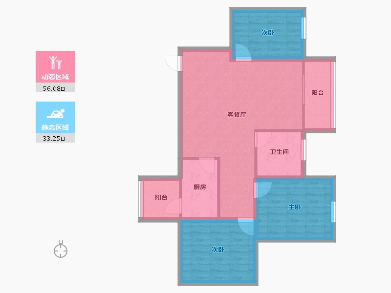 广东省-深圳市-桦润馨居-79.85-户型库-动静分区