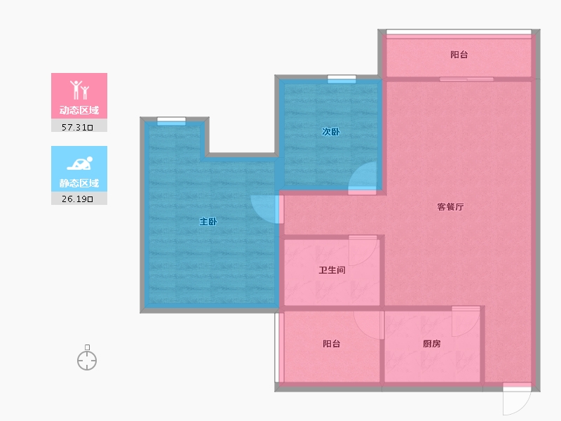 广东省-深圳市-雅庭苑-74.90-户型库-动静分区