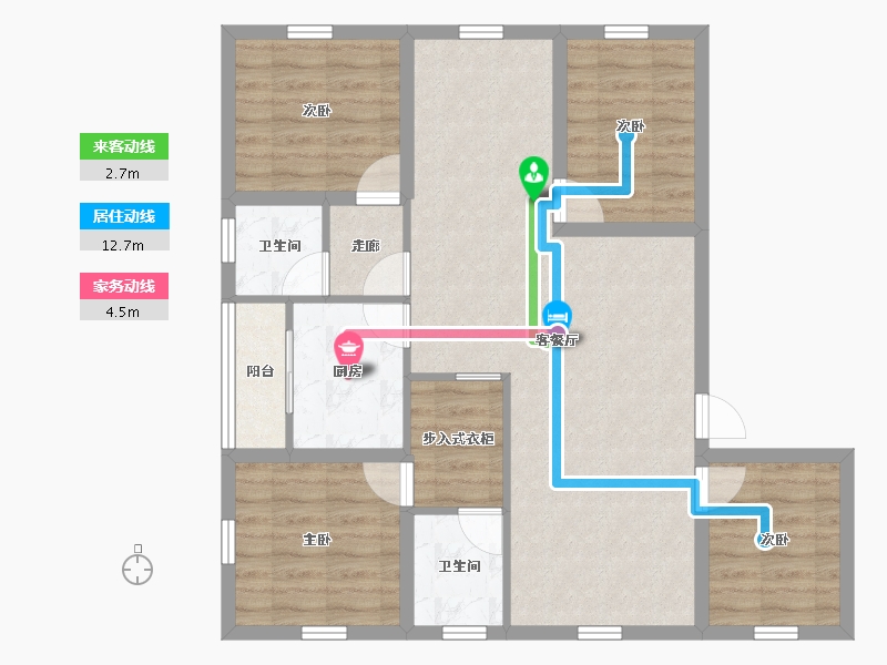 广东省-深圳市-紫薇花园-89.20-户型库-动静线