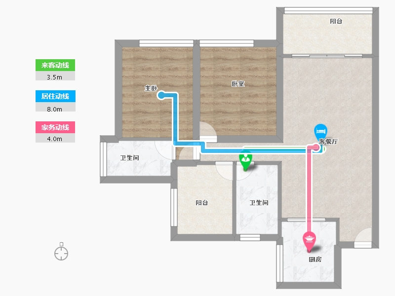 广东省-深圳市-华盛盛荟-61.60-户型库-动静线