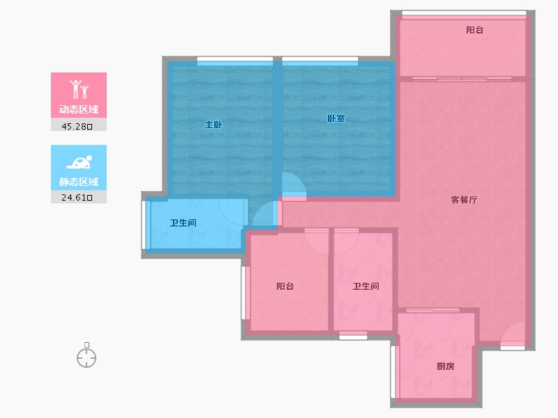 广东省-深圳市-华盛盛荟-61.60-户型库-动静分区