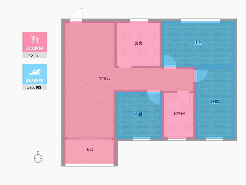 广东省-深圳市-盛世江南-75.75-户型库-动静分区