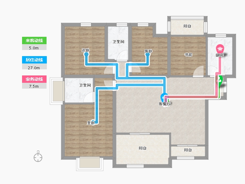 广东省-深圳市-万科翡丽郡-102.53-户型库-动静线