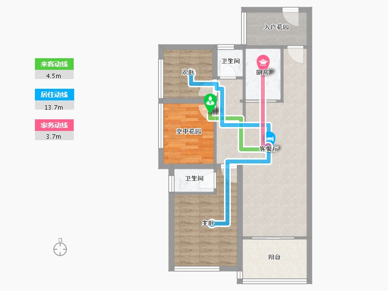 广东省-深圳市-东益花园-72.63-户型库-动静线