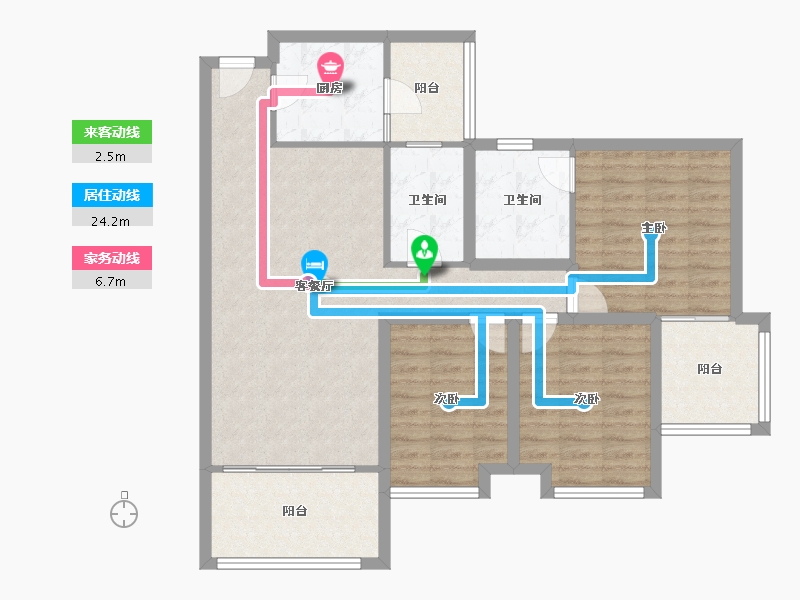 广东省-深圳市-兴华路2号(星航华府)-97.71-户型库-动静线