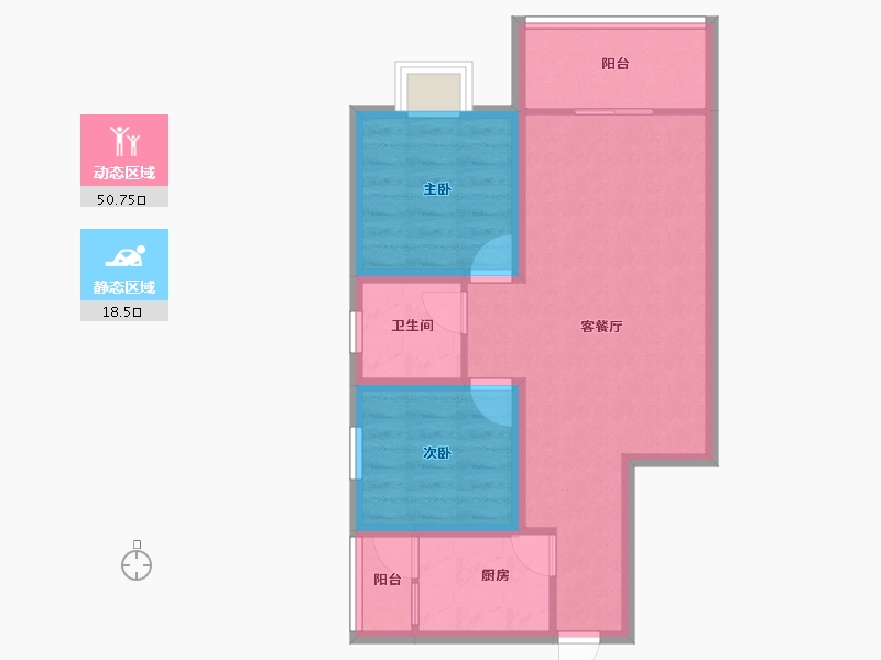 广东省-深圳市-泰华锦绣城-61.23-户型库-动静分区