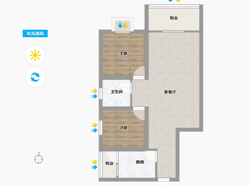 广东省-深圳市-泰华锦绣城-61.23-户型库-采光通风