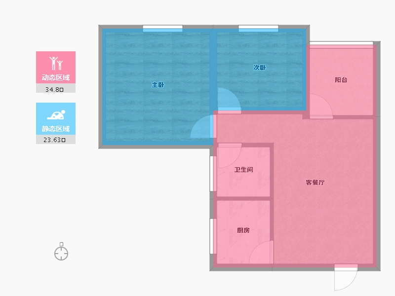 广东省-深圳市-建兴楼-51.83-户型库-动静分区