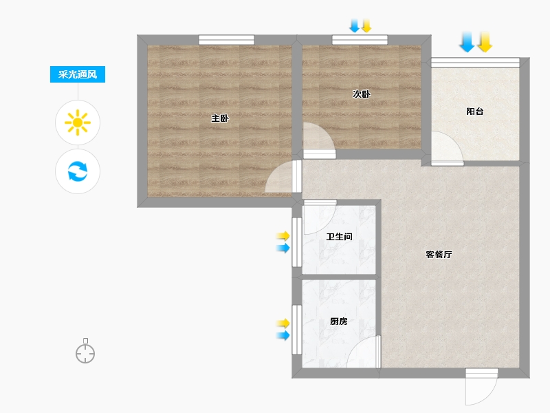 广东省-深圳市-建兴楼-51.83-户型库-采光通风