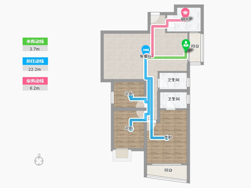 广东省-深圳市-万科金色领域-77.05-户型库-动静线