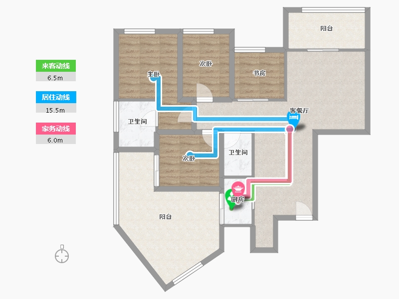 广东省-深圳市-鸿荣源禧园-101.92-户型库-动静线