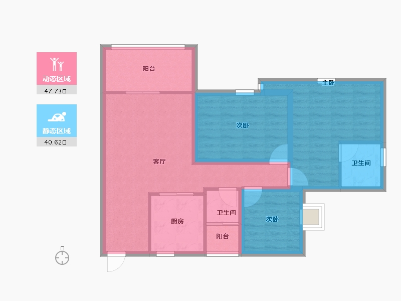 广东省-深圳市-中城康桥紫郡花园-78.26-户型库-动静分区