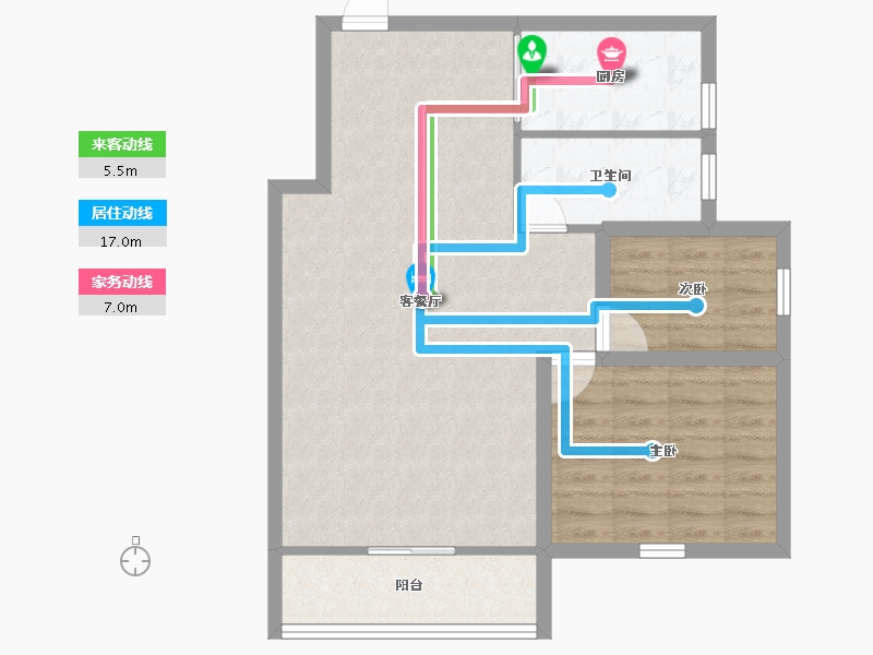 广东省-深圳市-桃源居14区（桃源居）-71.47-户型库-动静线