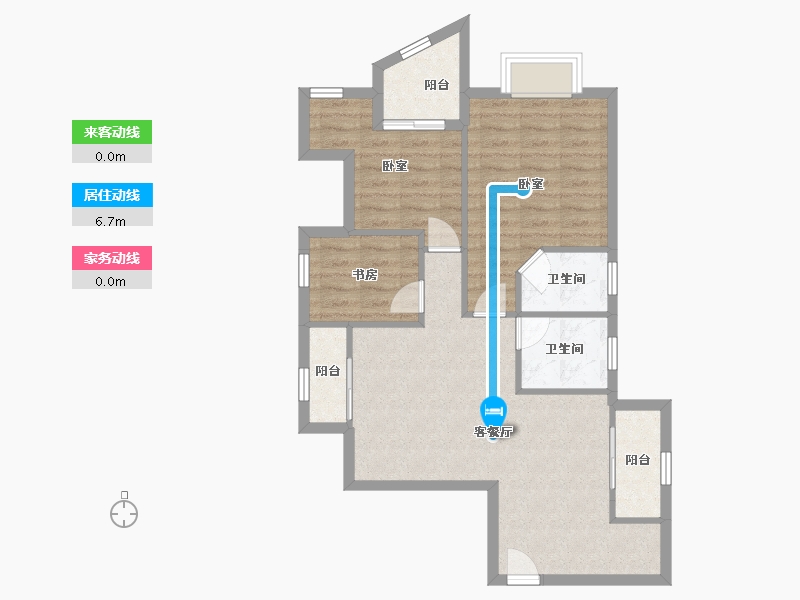 广东省-深圳市-金泓凯旋城-74.30-户型库-动静线