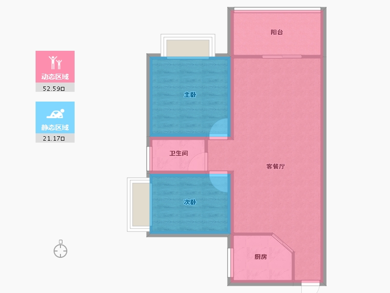 广东省-深圳市-雅然居花园-66.11-户型库-动静分区