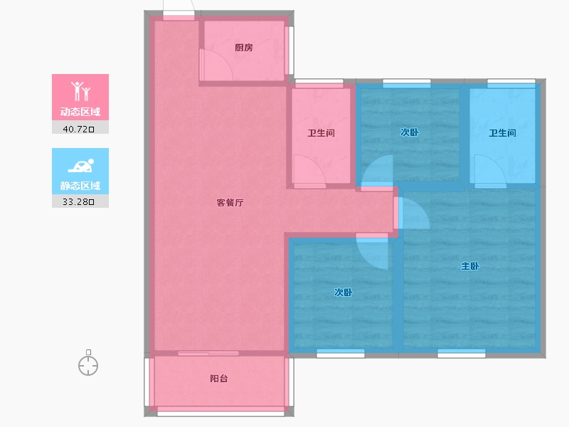 广东省-深圳市-名居绿海名居-65.23-户型库-动静分区