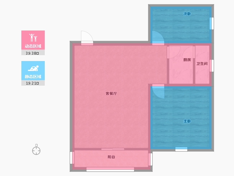 广东省-深圳市-桃源居14区（桃源居）-52.00-户型库-动静分区