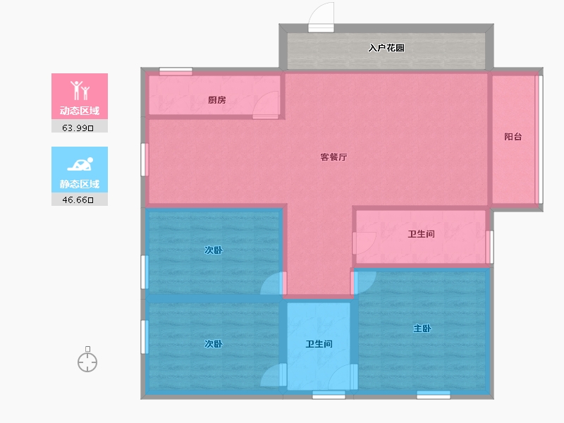 广东省-深圳市-阅山华府-106.46-户型库-动静分区