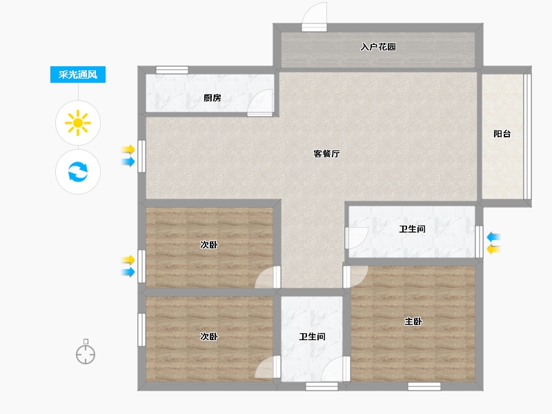 广东省-深圳市-阅山华府-106.46-户型库-采光通风