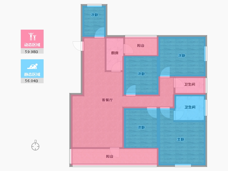 广东省-深圳市-领航里程花园-102.14-户型库-动静分区