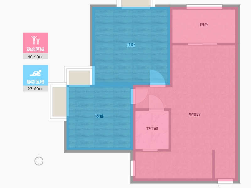 广东省-深圳市-菁英趣庭-61.44-户型库-动静分区