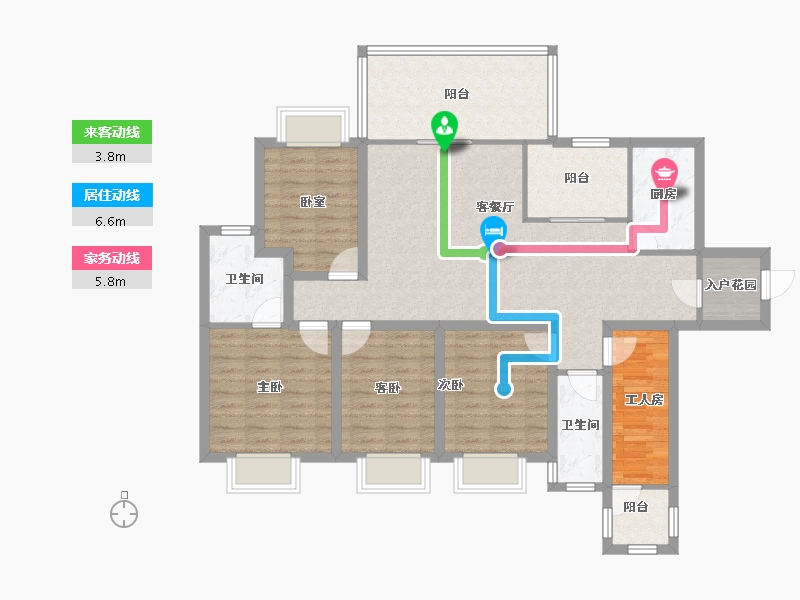 广东省-深圳市-碧海富通城一期-117.18-户型库-动静线