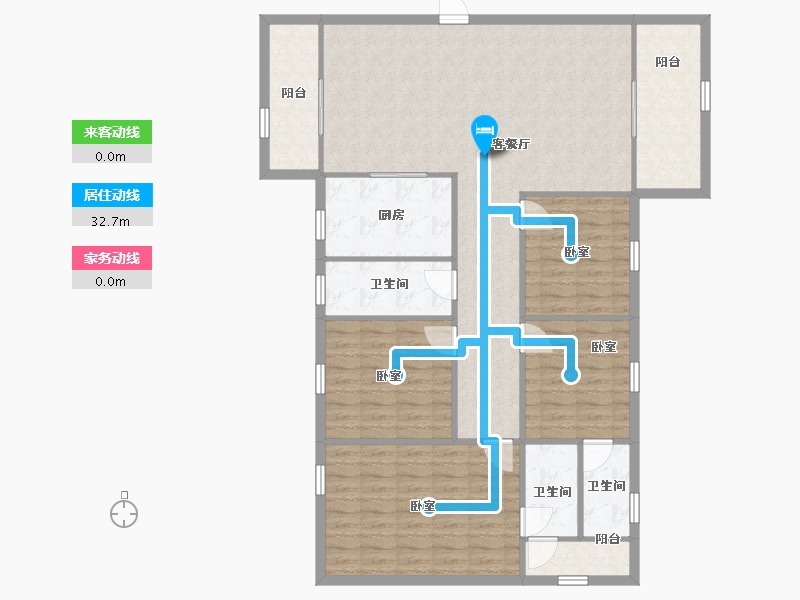 广东省-深圳市-豪业华庭-128.48-户型库-动静线