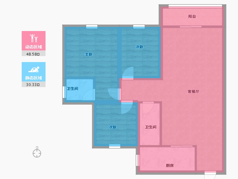 广东省-深圳市-华盛盛荟-70.00-户型库-动静分区