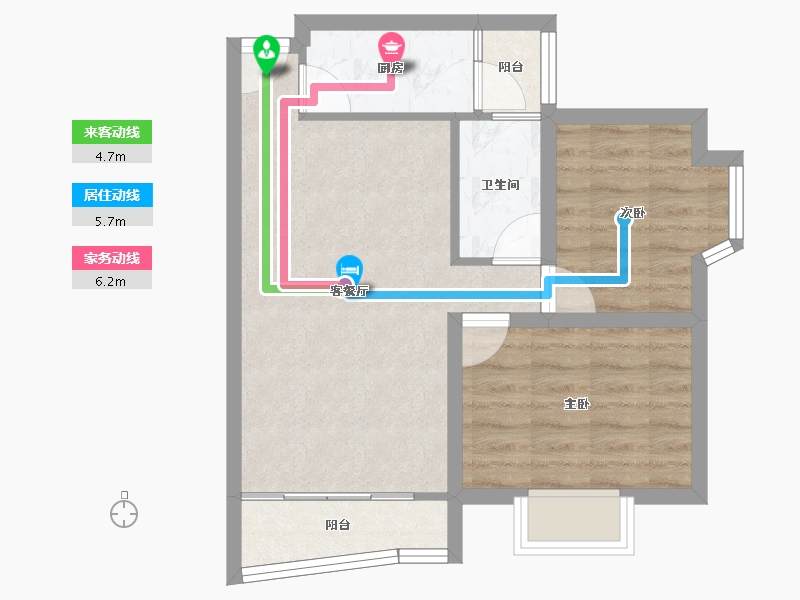 广东省-深圳市-富通蟠龙居-53.09-户型库-动静线