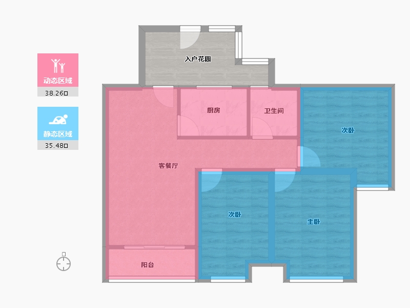 广东省-深圳市-玉湖湾-73.61-户型库-动静分区